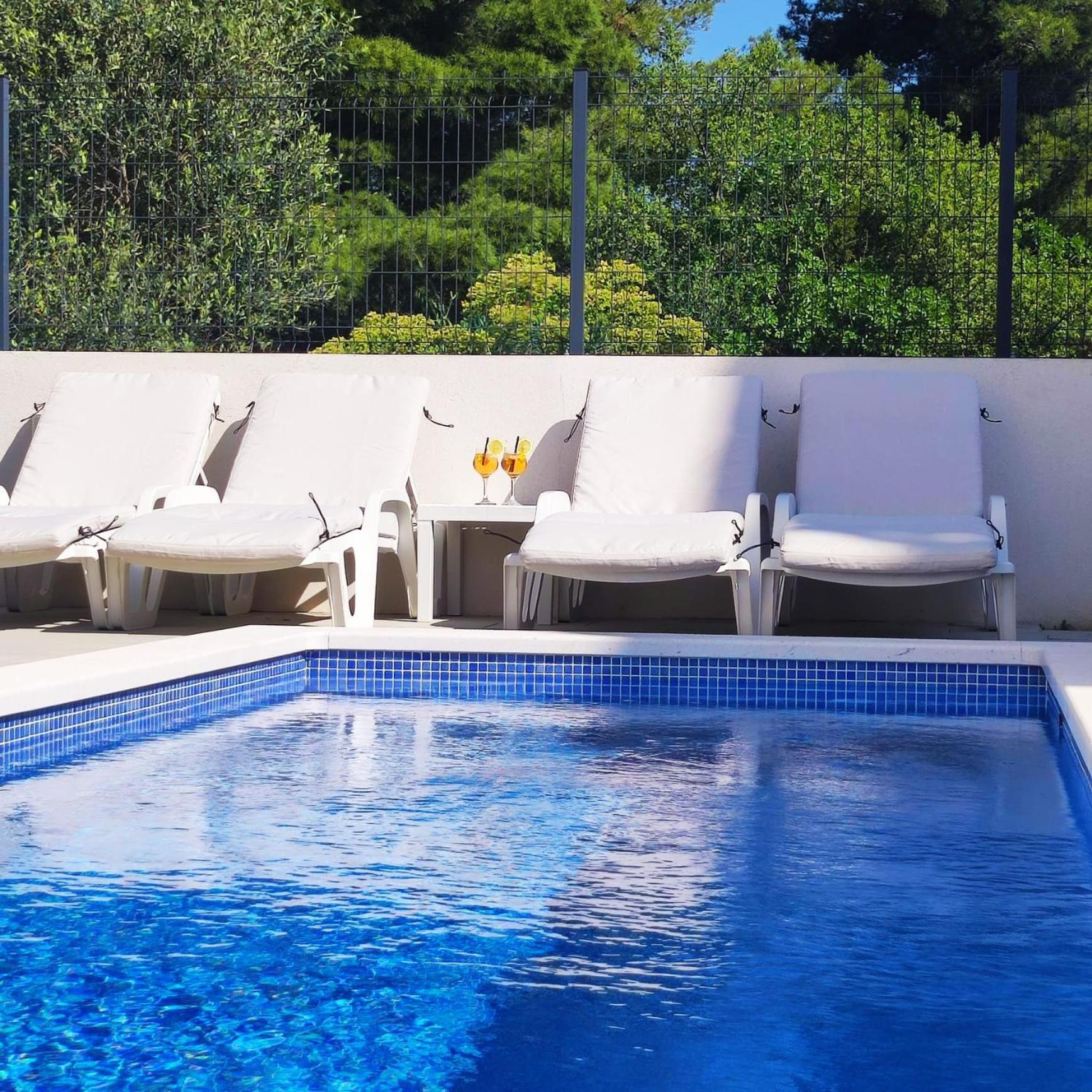 Apartment Adria Relax With Private Heated Pool Trogir Exterior foto